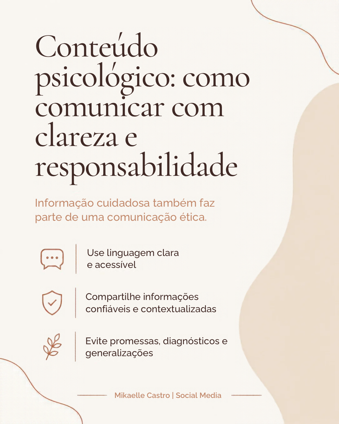 Conteúdo psicológico: como comunicar com clareza e responsabilidade.
